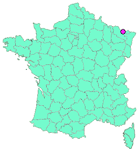 Localisation en France de la geocache Team B.R.A.N