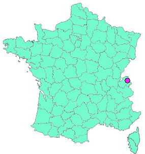 Localisation en France de la geocache Morzine - Le plénay