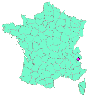 Localisation en France de la geocache Côte de St-André