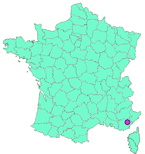 Localisation en France de la geocache Figanieres's Upside Down