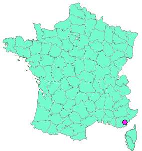 Localisation en France de la geocache Balade o'Bac #16