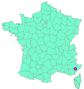 Localisation en France de la geocache 20-ROUTE NAPOLEON, in memoriam