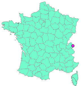 Localisation en France de la geocache Point de vue sur Emosson