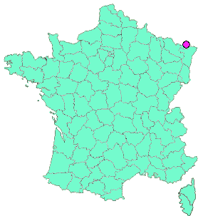 Localisation en France de la geocache Cyclo vert "25"