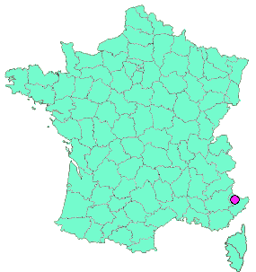 Localisation en France de la geocache Roubion - Vignols