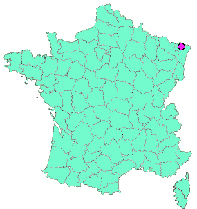 Localisation en France de la geocache La Taniere de L'Ours