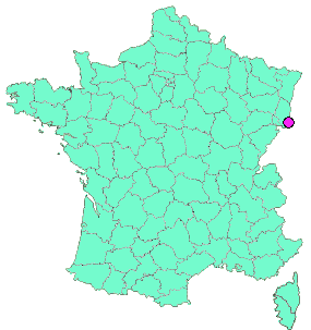 Localisation en France de la geocache "BAL" Attenschwiller 