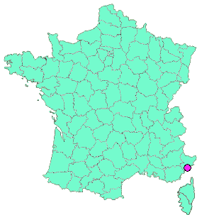 Localisation en France de la geocache IKB Bleu Yves Klein