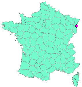 Localisation en France de la geocache Linckenheim-Village disparu