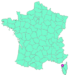 Localisation en France de la geocache Baie de Calvi : Accrobranche