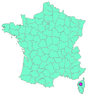 Localisation en France de la geocache Lac de Calacuccia
