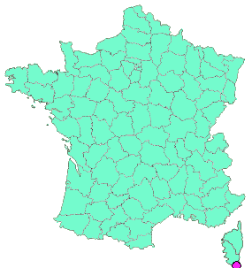 Localisation en France de la geocache L'attentat contre BONAPARTE à BONIFACIO
