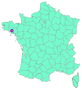 Localisation en France de la geocache Pluvigner - Lavoir de Ker-ivo