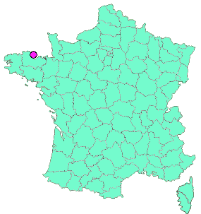 Localisation en France de la geocache Chapelle St Marc - TREVENEUC
