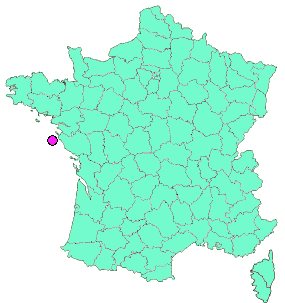 Localisation en France de la geocache - 024 - GR 80 - {SCS 18 - l'Ile d'Yeu}