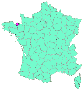 Localisation en France de la geocache Patrimoine de Pluduno VI