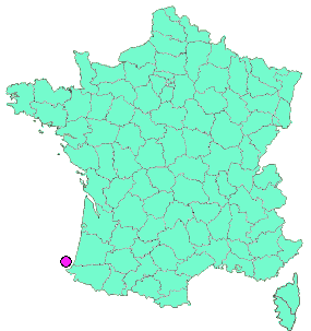 Localisation en France de la geocache Le gouf de Capbreton