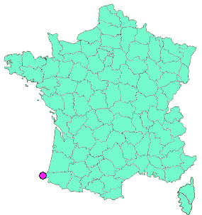 Localisation en France de la geocache #93 Sentier du Littoral