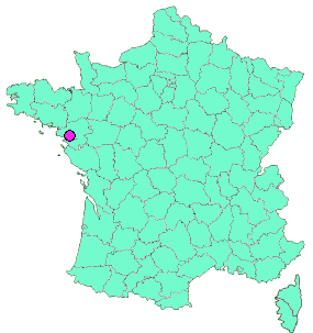 Localisation en France de la geocache La discrète [AE2016]