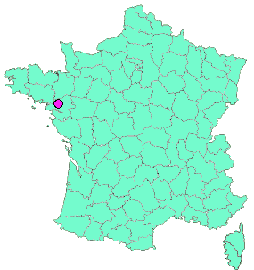 Localisation en France de la geocache Rocher de Peslan
