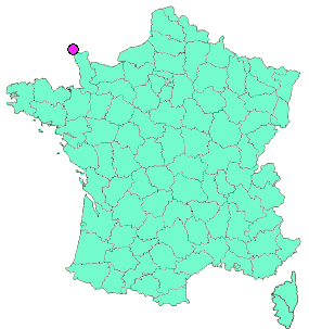Localisation en France de la geocache HCT Challenge La Hague (offset cache)