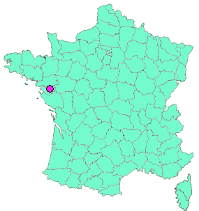 Localisation en France de la geocache la Reine Hette