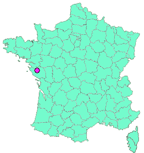 Localisation en France de la geocache [Zam's #2] Belleville sur Vie - Around the World