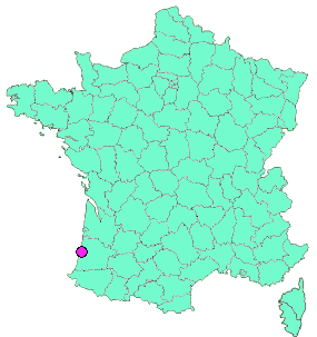 Localisation en France de la geocache Le terrain de jeu de tarzan 