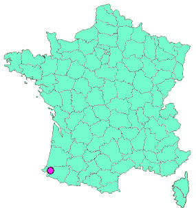 Localisation en France de la geocache #23 Eltzarruze Bonus