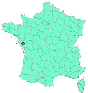 Localisation en France de la geocache Geekerie Yonnaise