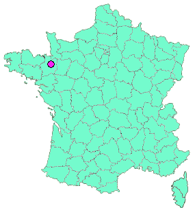 Localisation en France de la geocache renard