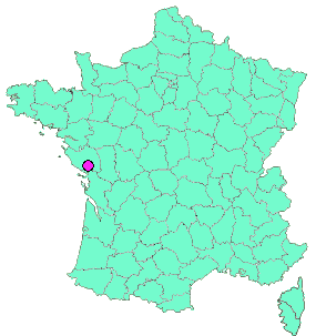Localisation en France de la geocache ǝɥɔɐꓛ ǝsɹǝʌǝꓤ de Richelieu