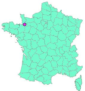 Localisation en France de la geocache 20# Véloscénie