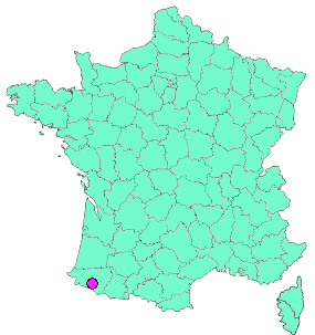 Localisation en France de la geocache Petite pause sur la route d'Issarbe