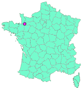 Localisation en France de la geocache 64# Véloscénie
