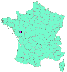 Localisation en France de la geocache  # 23 - BOUCL OUEST à Moulins -Côteaux  Chaine 1