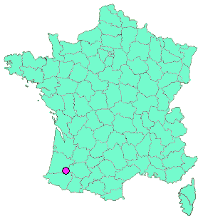 Localisation en France de la geocache Alphabet Landais ... C pour Château de Castelnau