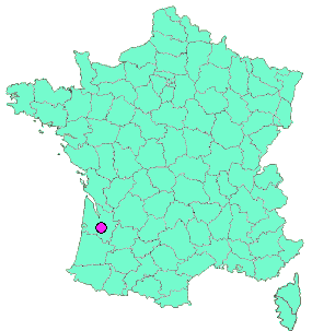 Localisation en France de la geocache [33 TOUR] - SAINT MICHEL DE RIEUFRET