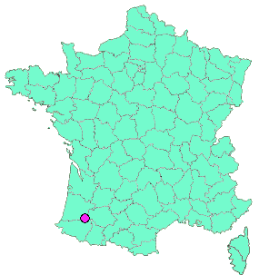 Localisation en France de la geocache TURSAN en aban !