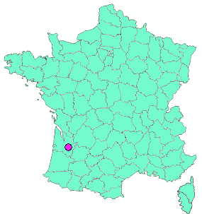 Localisation en France de la geocache LOUPIAC - Atelier