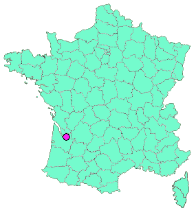 Localisation en France de la geocache Fronsac #24 - Le circuit de la Vierge