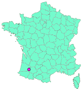 Localisation en France de la geocache le village de magnan