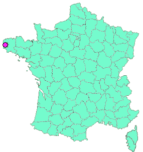 Localisation en France de la geocache Blockhaus de la Pointe de Kerdra