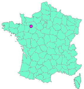 Localisation en France de la geocache Saint Ceneri le Gerei