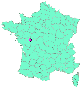 Localisation en France de la geocache Géocaches à La Grimaudière, le lavoir en multi