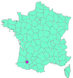 Localisation en France de la geocache Peyrusse-Vieille village
