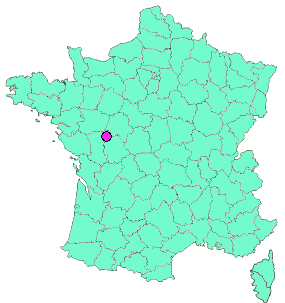 Localisation en France de la geocache Martaizé