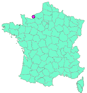 Localisation en France de la geocache VlBdM #02 – Le Plat Pays