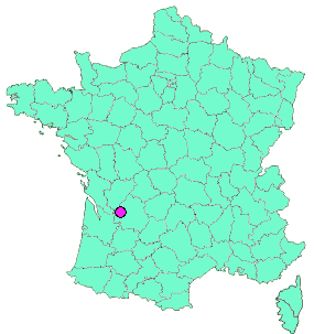 Localisation en France de la geocache La Jemaye # 12 Petitonne