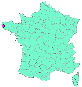 Localisation en France de la geocache Rostudel : formes littorales